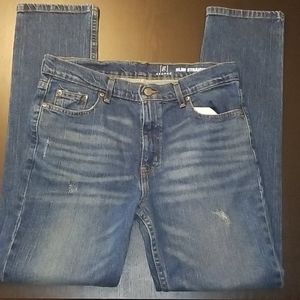Mens George Slim Straight Denim Jeans 31x30